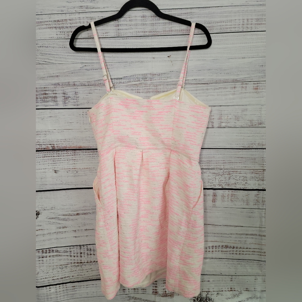 Anthropologie S12 Pink Tweed Dress By Moulinette Soeurs - Picture 6 of 6